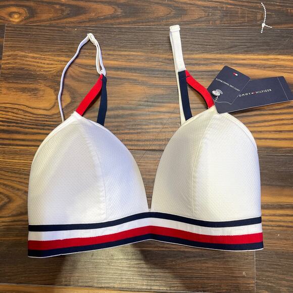 NWT Tommy Hilfiger Lightly Lined Triangle Bralette - Picture 1 of 9